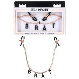 Sex & Mischief Brat Charmed Nipple Clamps