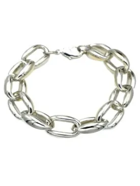 Silver Linked Chain Bracelet