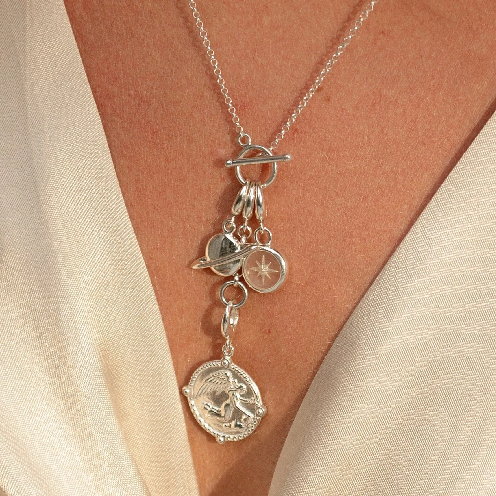 Silver Planet Charm