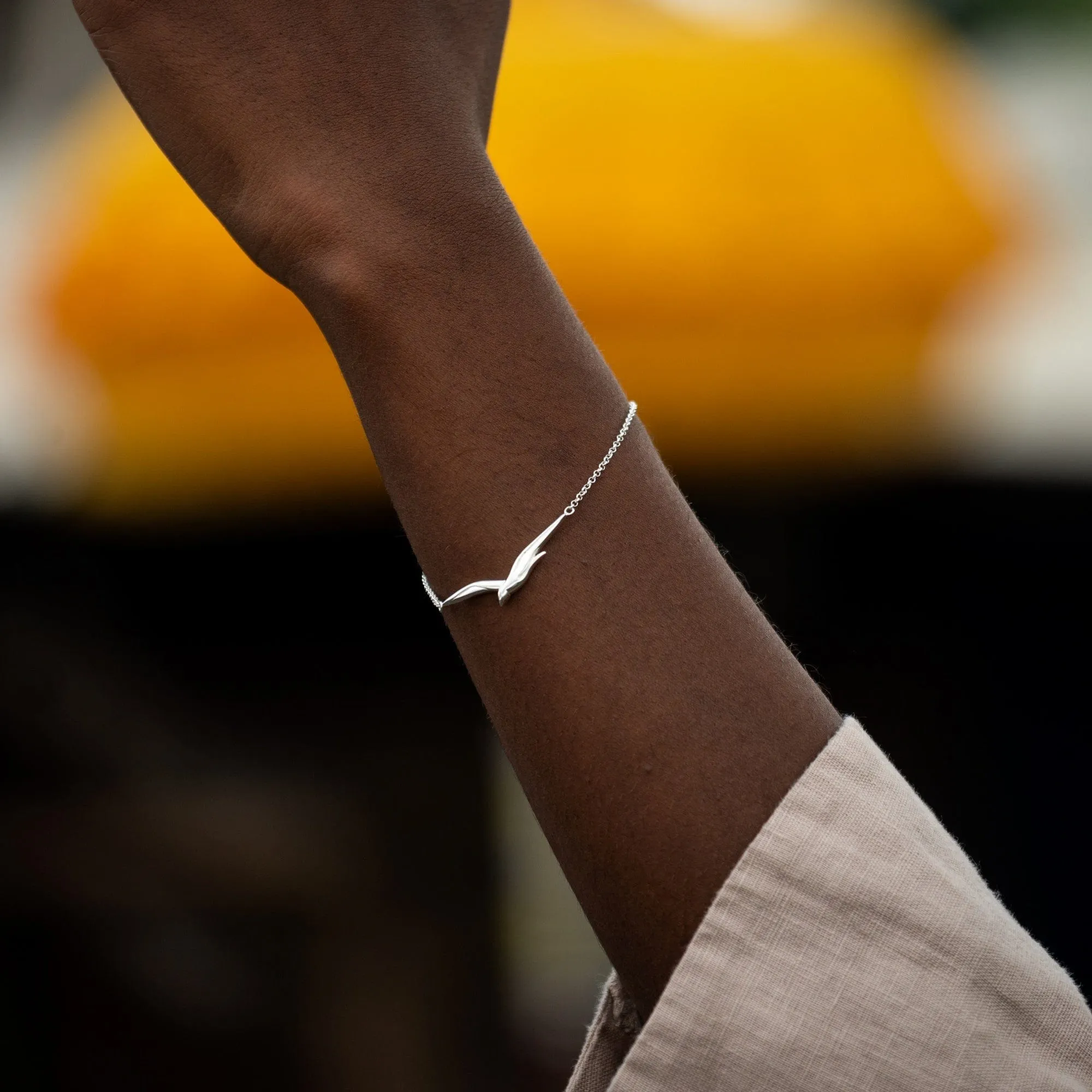 Silver Soaring Bird Bracelet