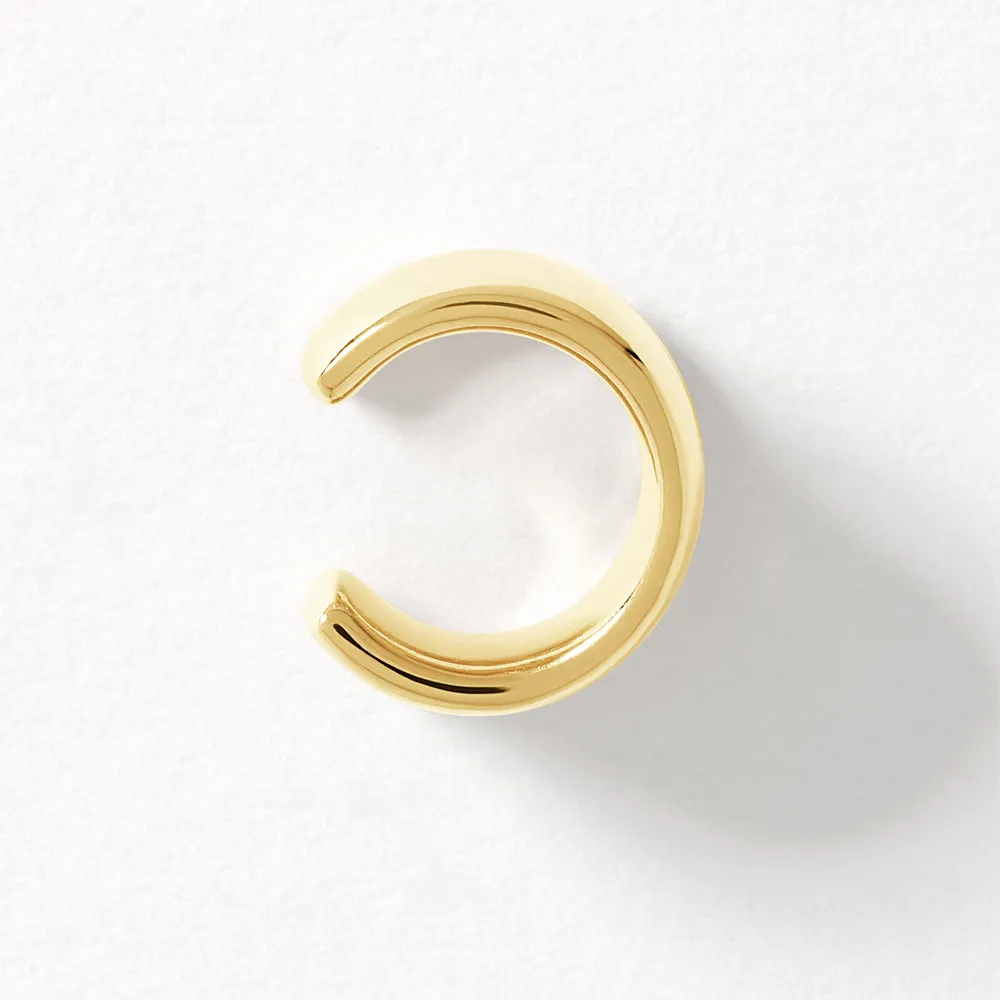 Split Band Single Ear Cuff in Gold
