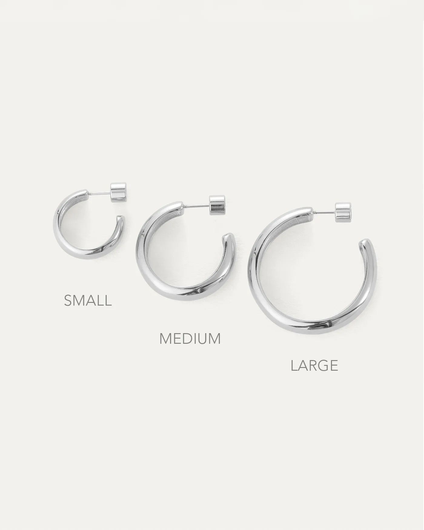 Staple Hoop Earrings - Large