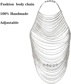 STONEFANS Rhinestone Body Chain Top For Women Men Sexy Bikini Bra Chain Body Jewelry Layered Underwear Party