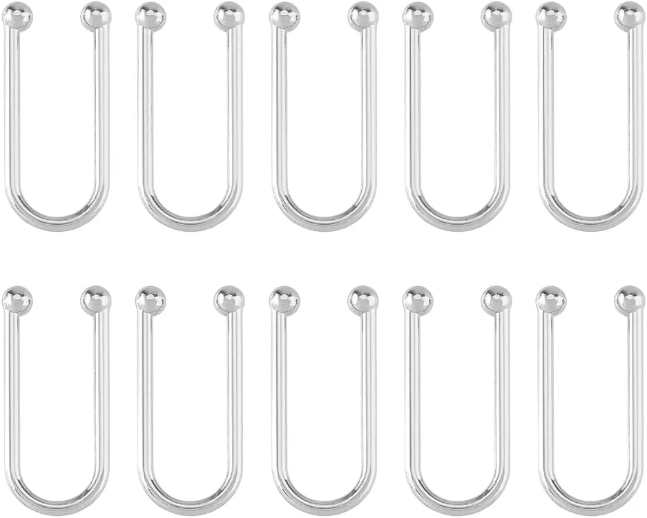 SUPERFINDINGS Alloy Bikini Clips U Shape Ring Buckle Metal Bra Connector Linker Bikini Buckle for Swimwear Front Clasp