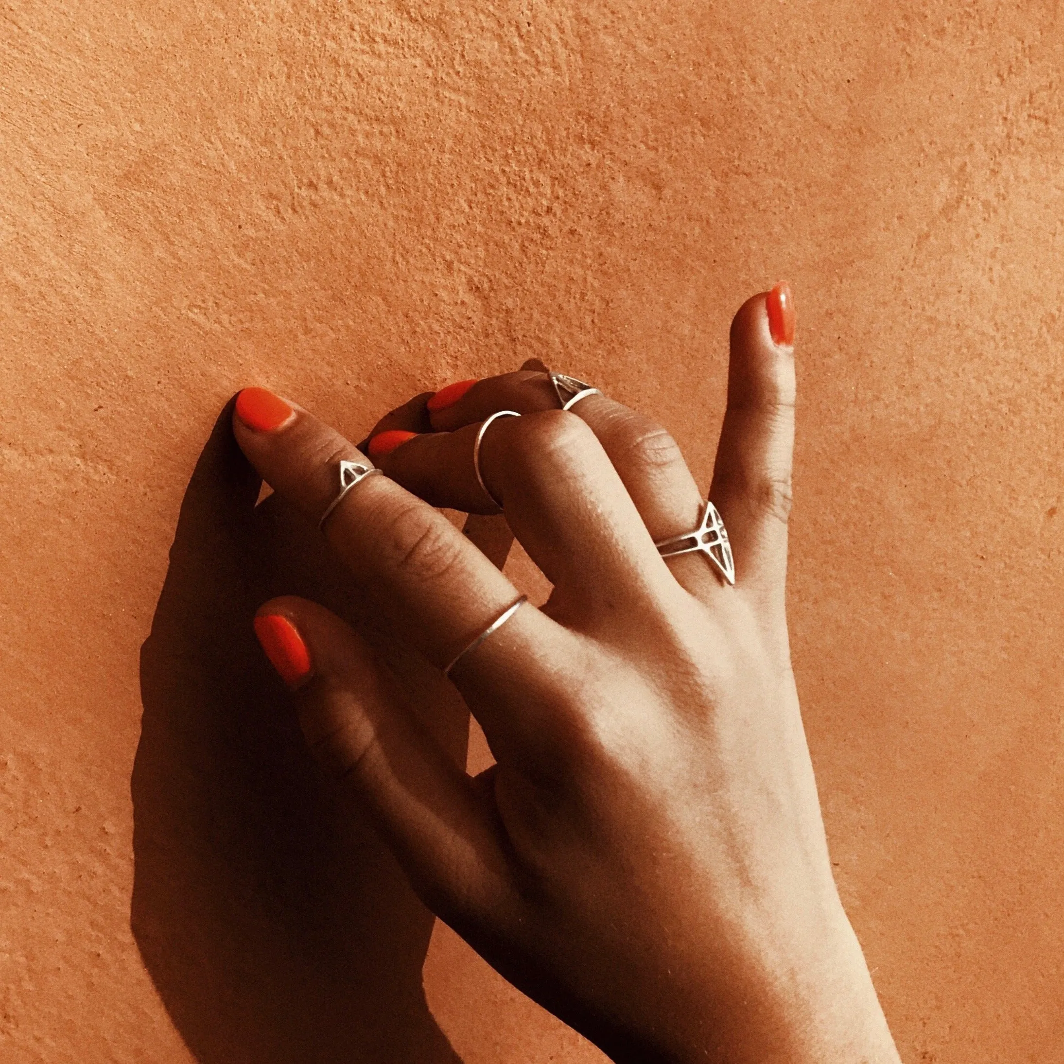 Taika   Tyyneys   Loop - Silver Stacking Ring Combination