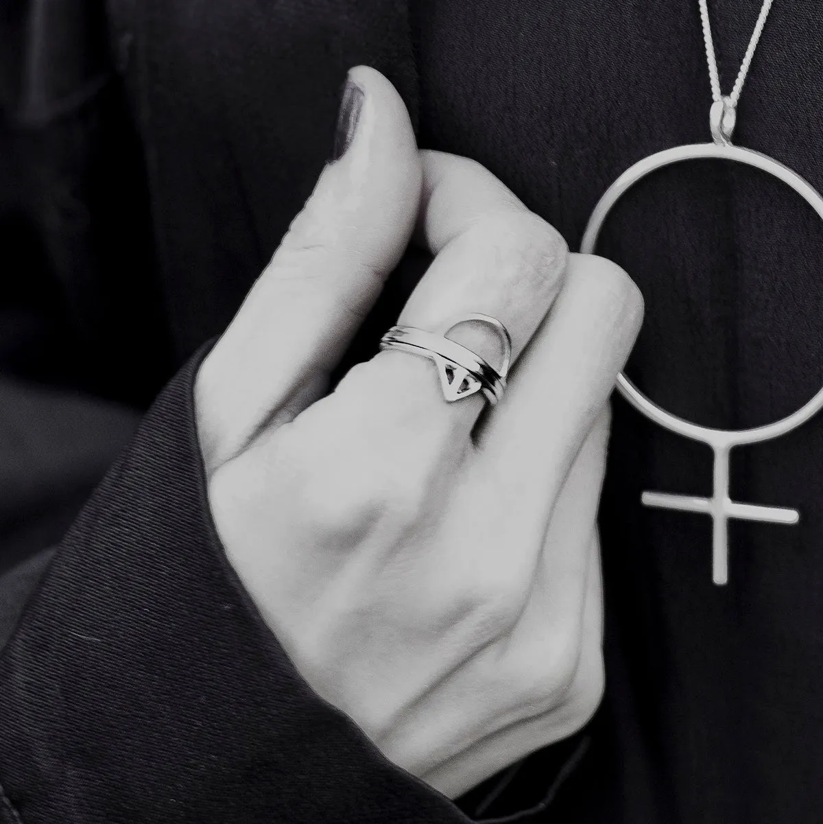Taika   Tyyneys   Loop - Silver Stacking Ring Combination