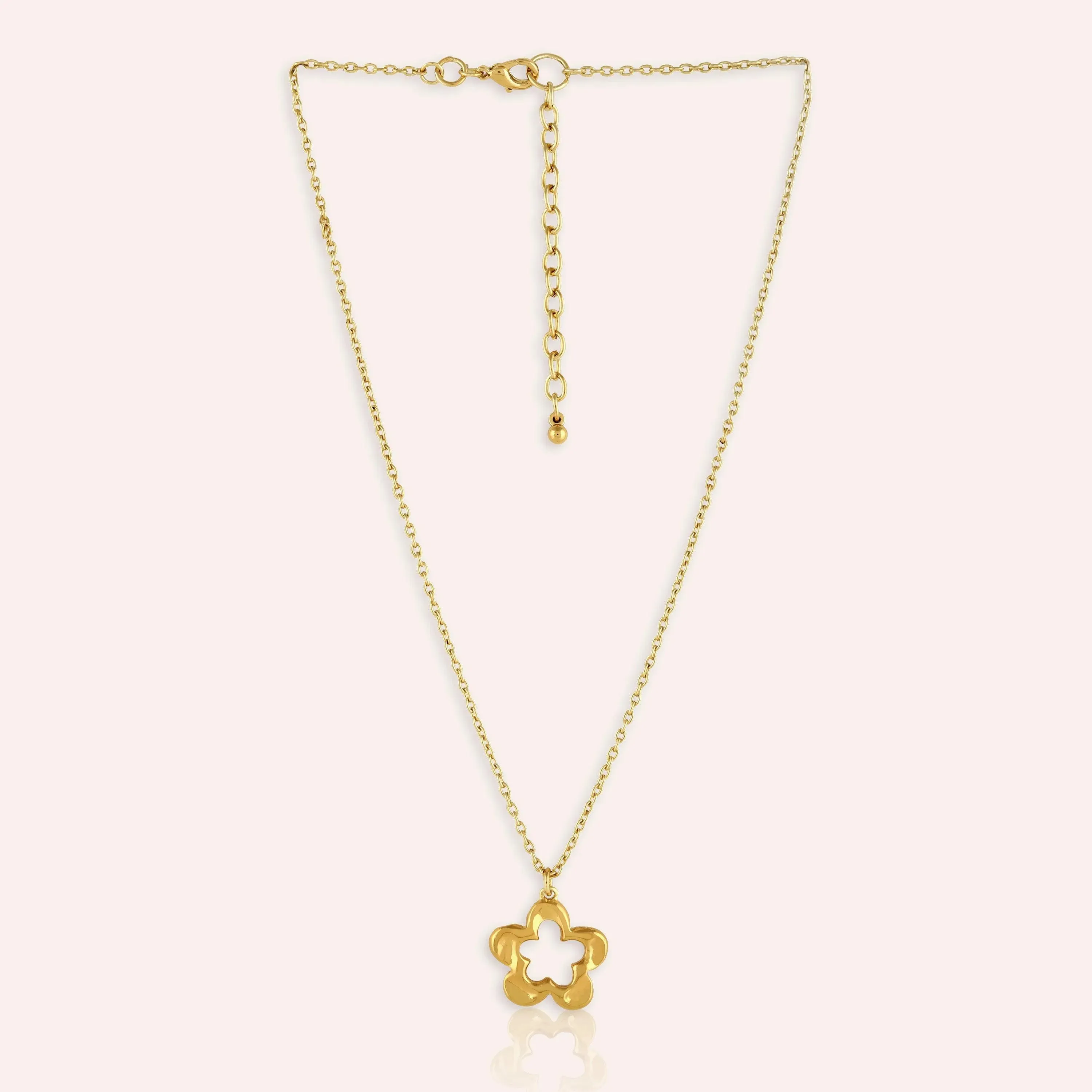 TFC Daisy Gold Plated Pendant Necklace