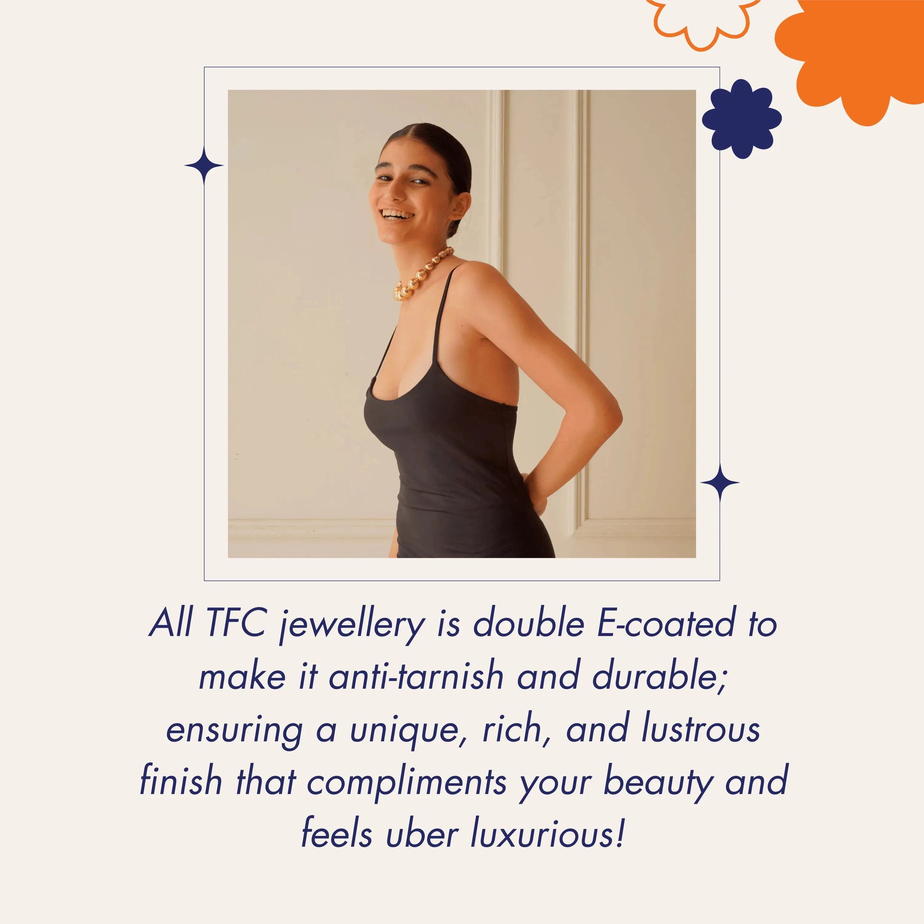 TFC Daisy Gold Plated Pendant Necklace