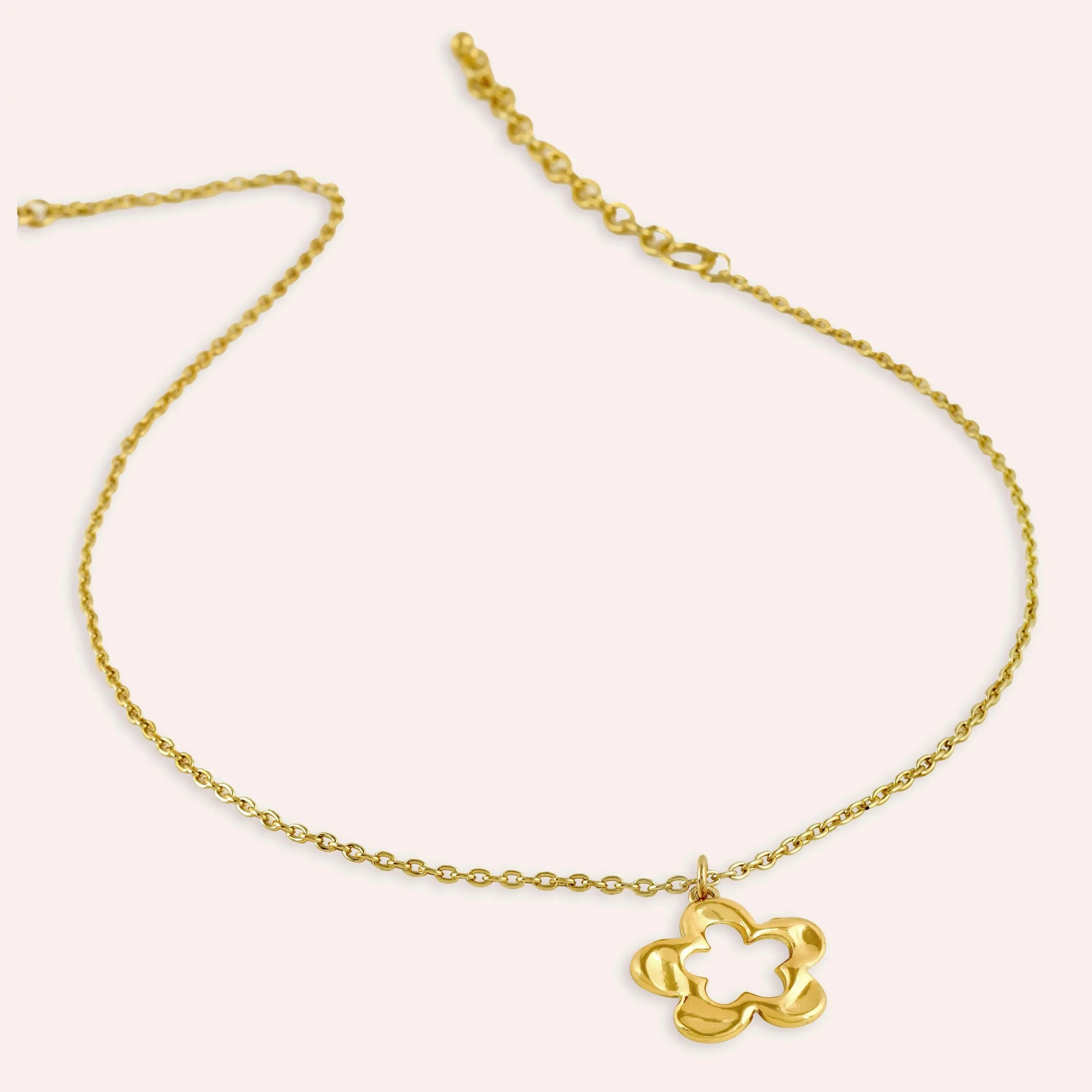 TFC Daisy Gold Plated Pendant Necklace