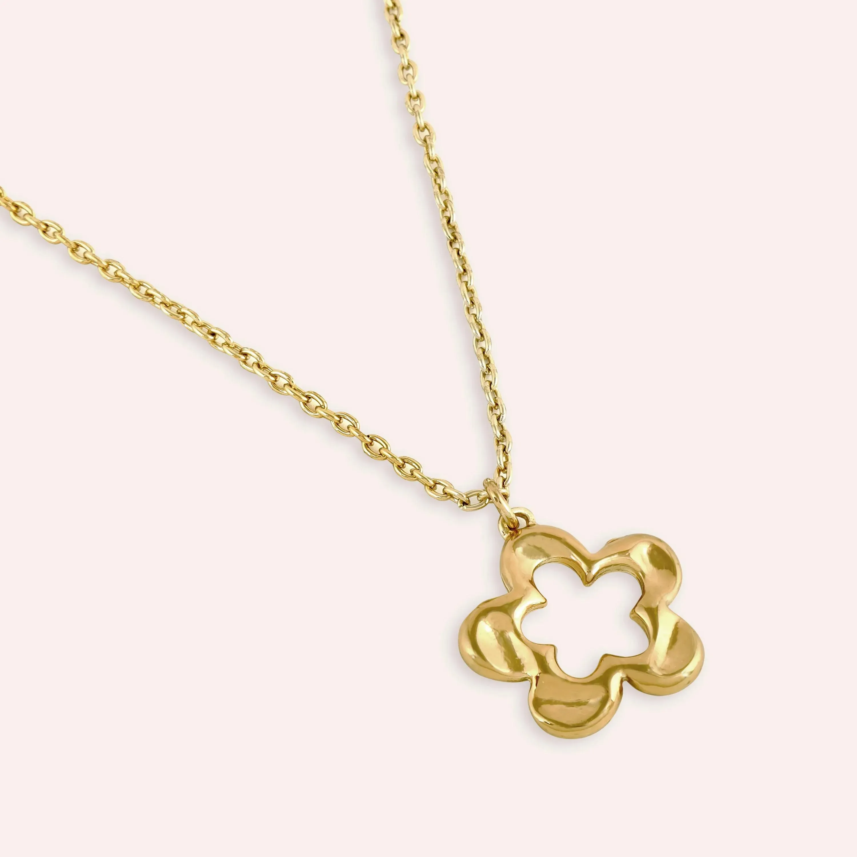 TFC Daisy Gold Plated Pendant Necklace