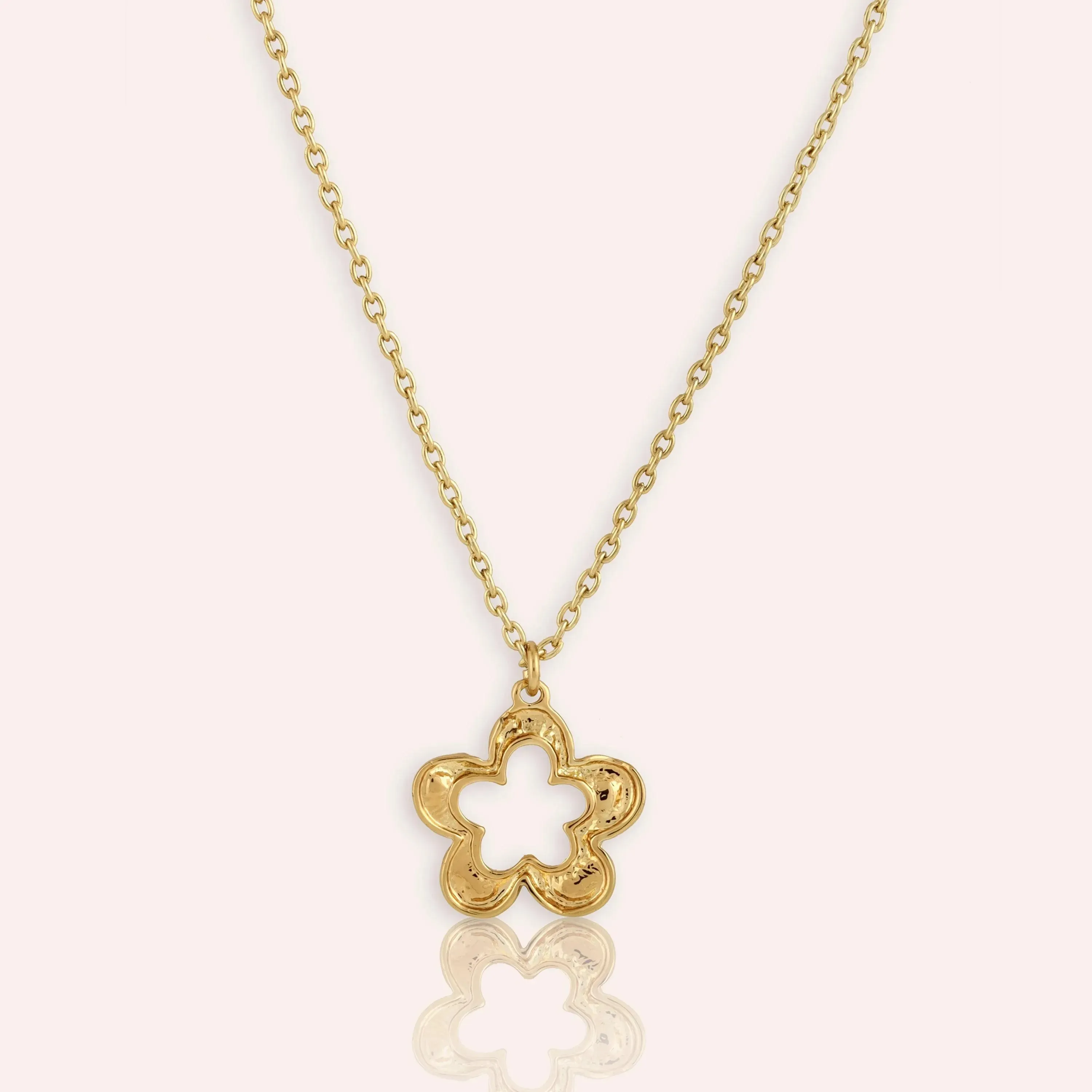 TFC Daisy Gold Plated Pendant Necklace
