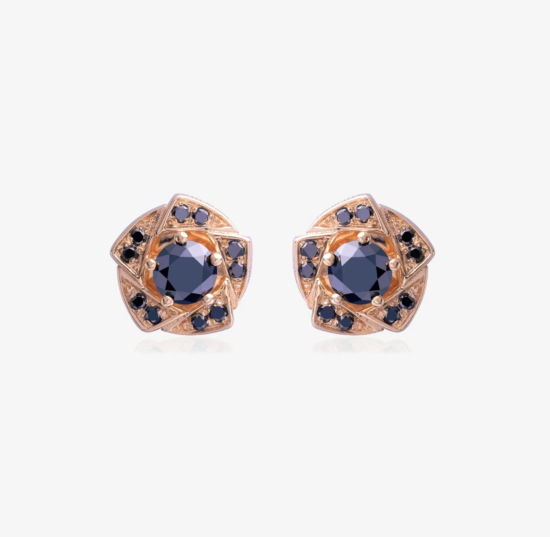 THIALH - DATURA • BLOSSOM - Black Diamond Duality Earrings