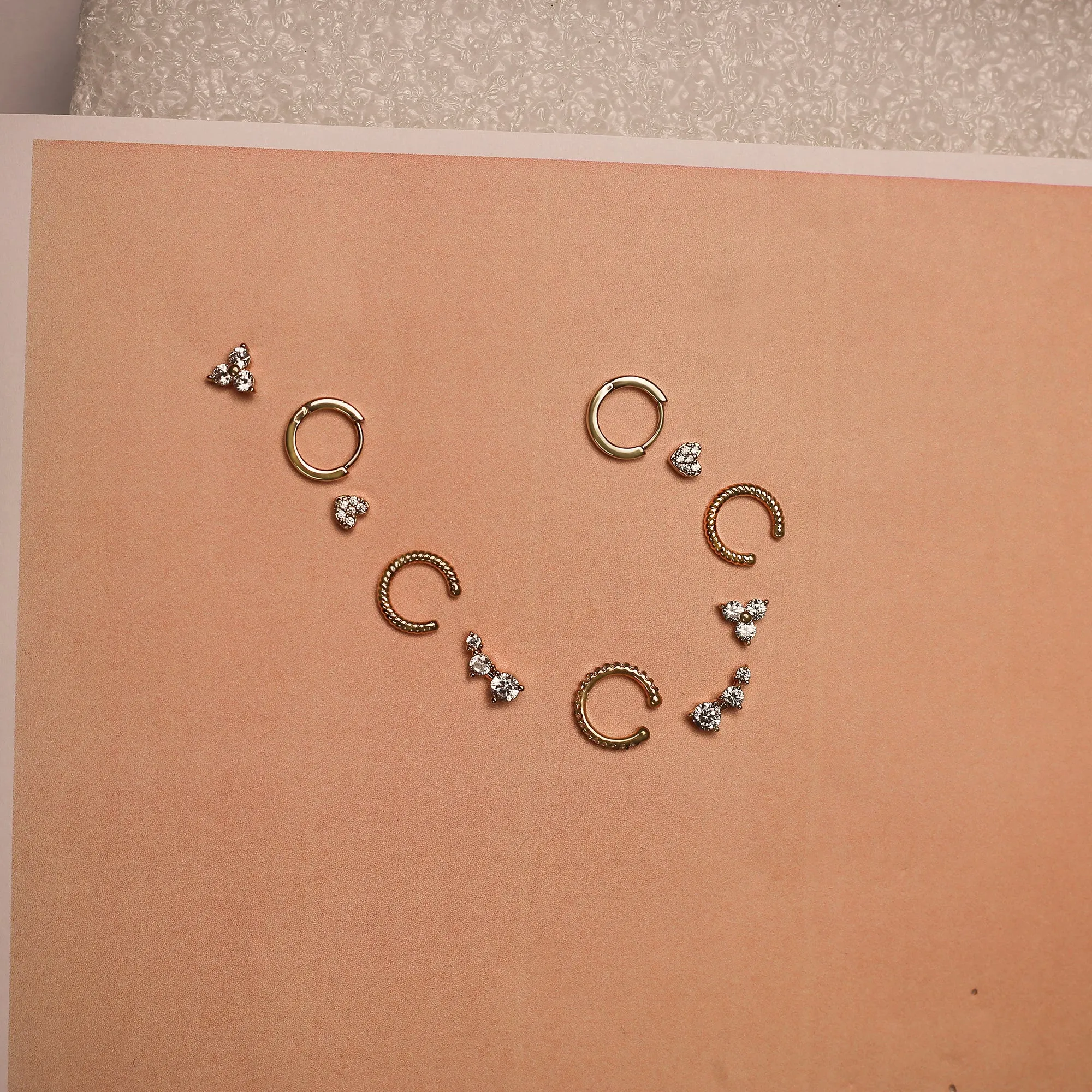 Tiny Heart Stud Earrings