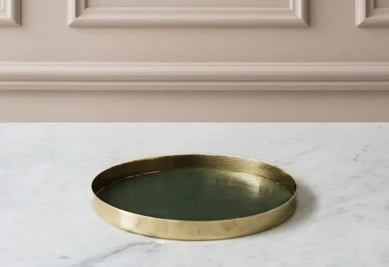 Tray | Karui | Green Leather | Large