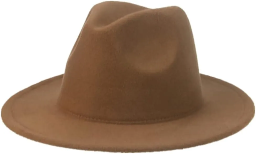 Vsadsau Women Men Fedoras Hats Winter Hats Panama Jazz Caps Wedding Church Derby Hats
