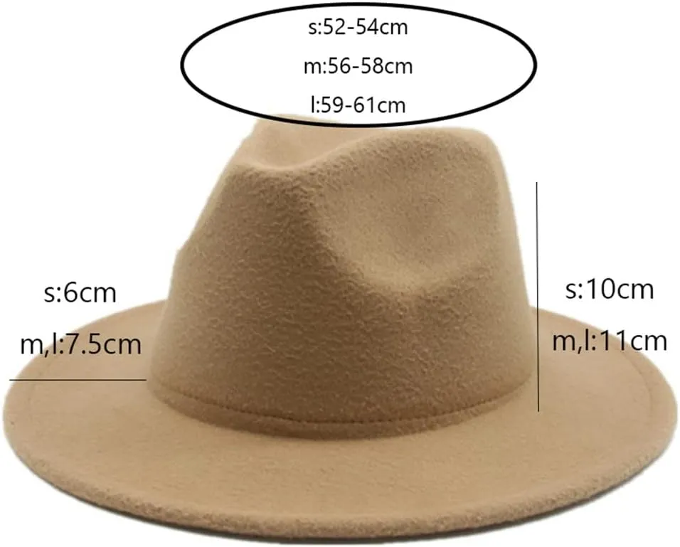 Vsadsau Women Men Fedoras Hats Winter Hats Panama Jazz Caps Wedding Church Derby Hats