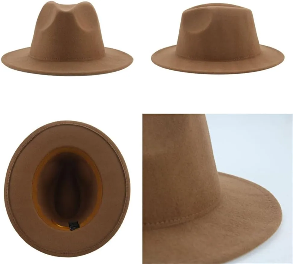 Vsadsau Women Men Fedoras Hats Winter Hats Panama Jazz Caps Wedding Church Derby Hats