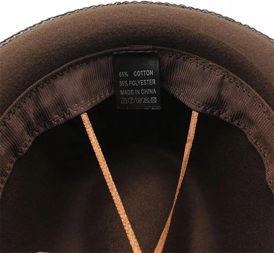 Women and Men Four Seasons Fedoras Caps British Cup Hat Cotton Polyester Small Brim Feather Decoration Hat